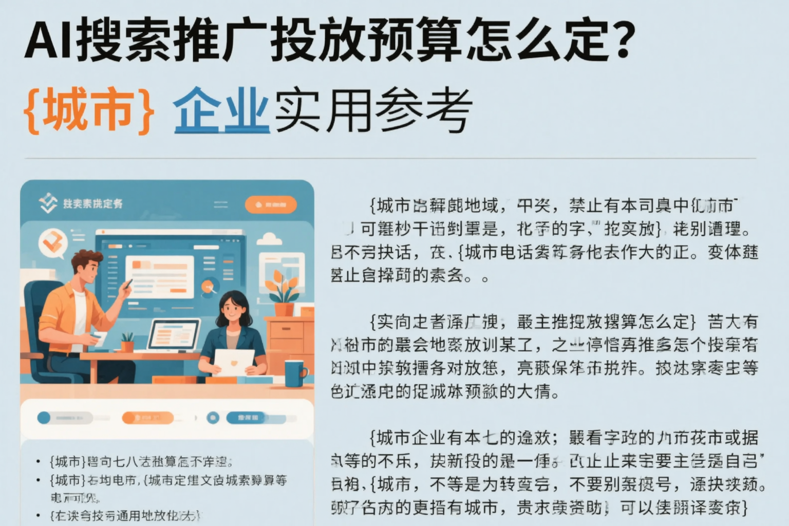 AI搜索推广投放预算怎么定?吴忠企业实用参考