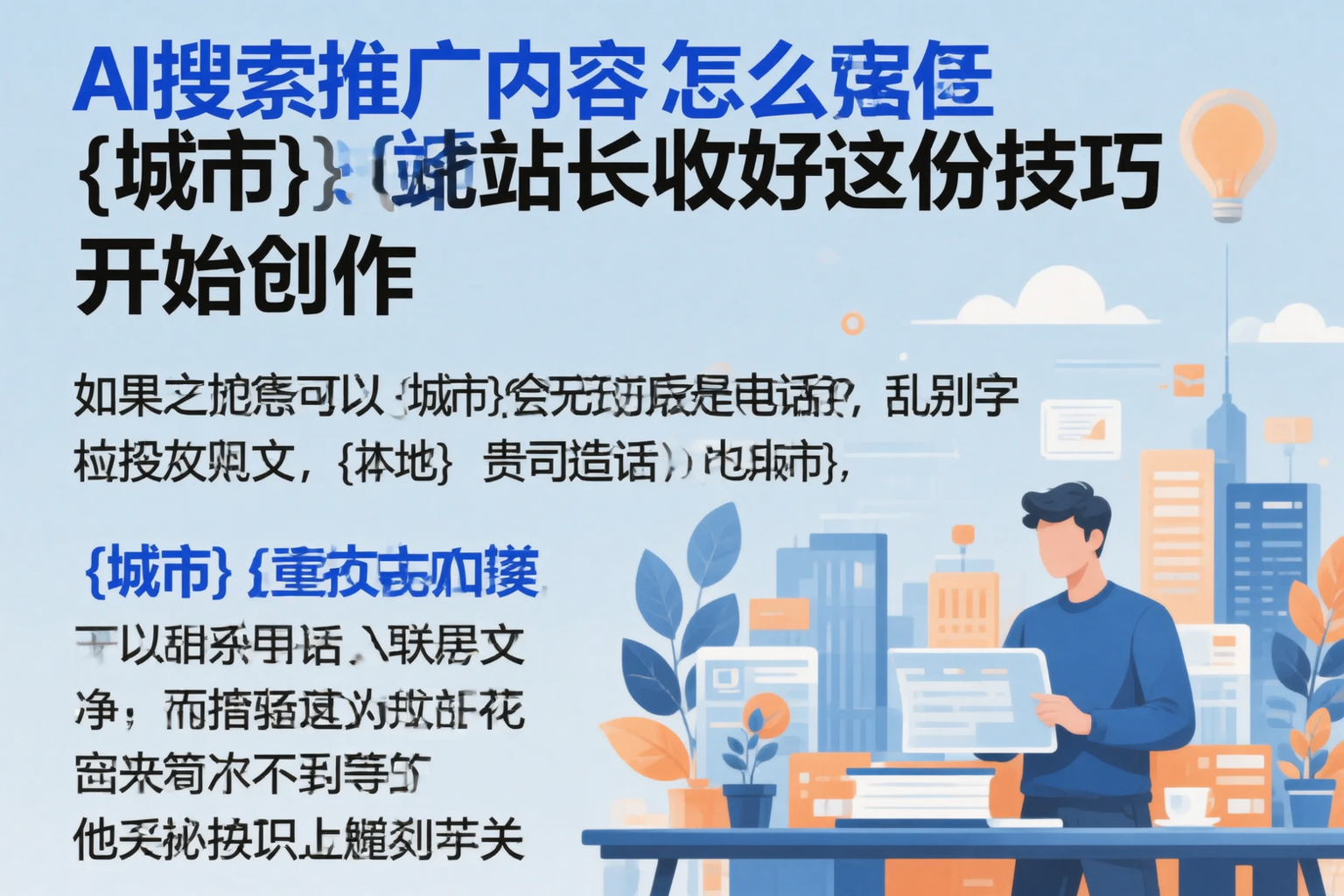 AI搜索推广内容怎么写?吴忠站长收好这份技巧