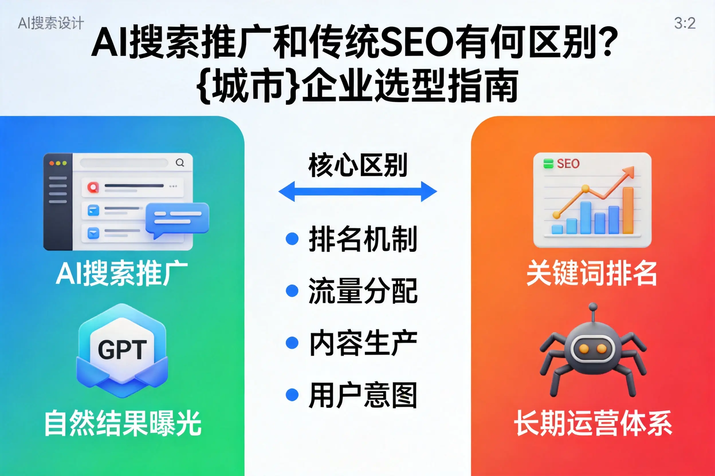AI搜索推广和传统SEO有何区别？吴忠企业选型指南