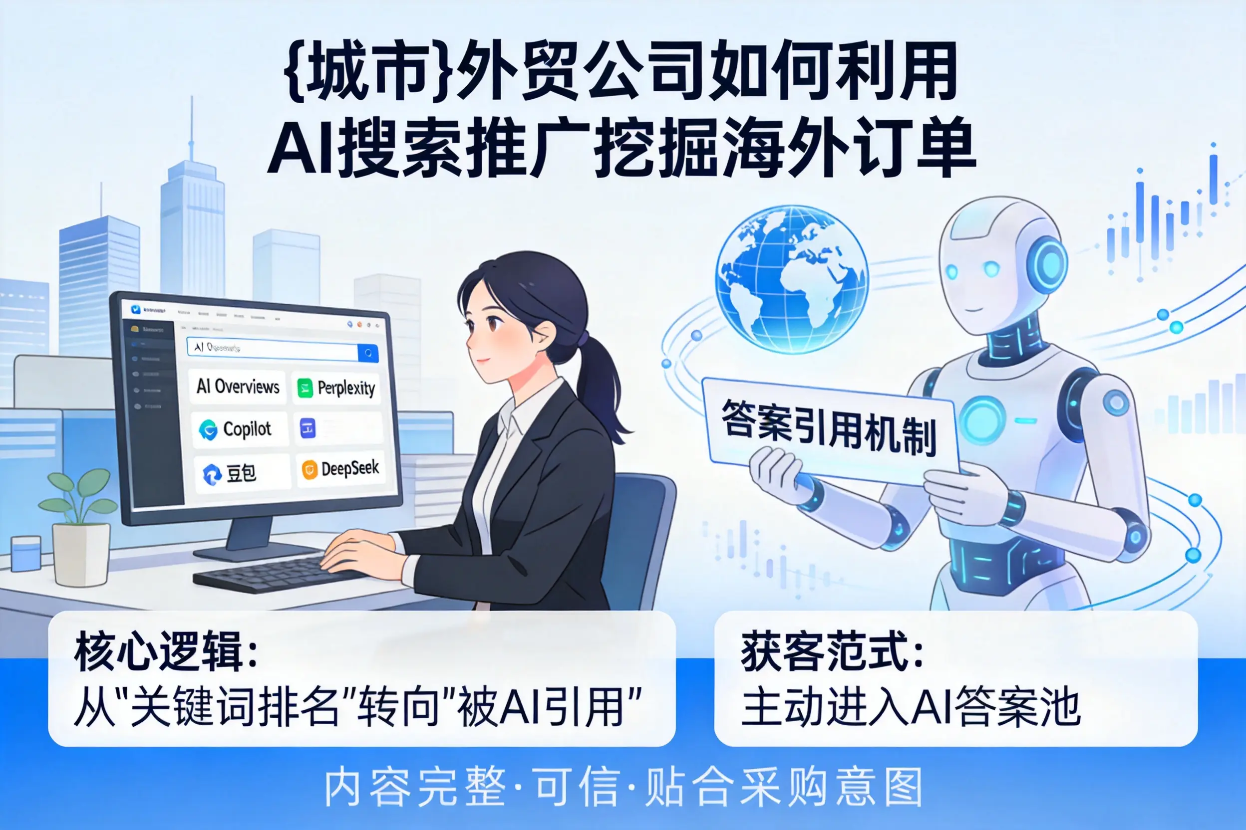 吴忠外贸公司如何利用AI搜索推广挖掘海外订单