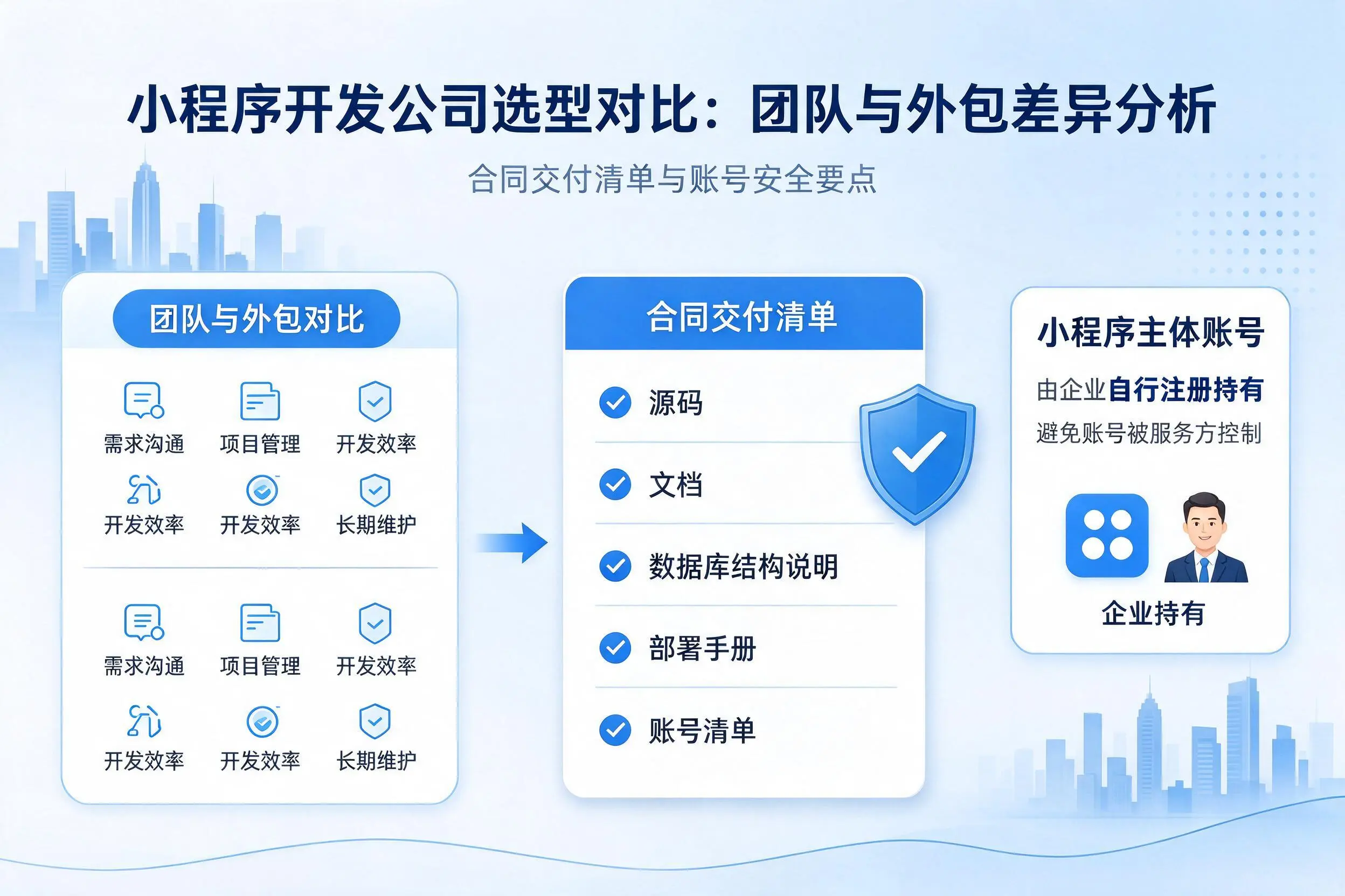 吴忠小程序开发公司选型对比:团队与外包差异分析