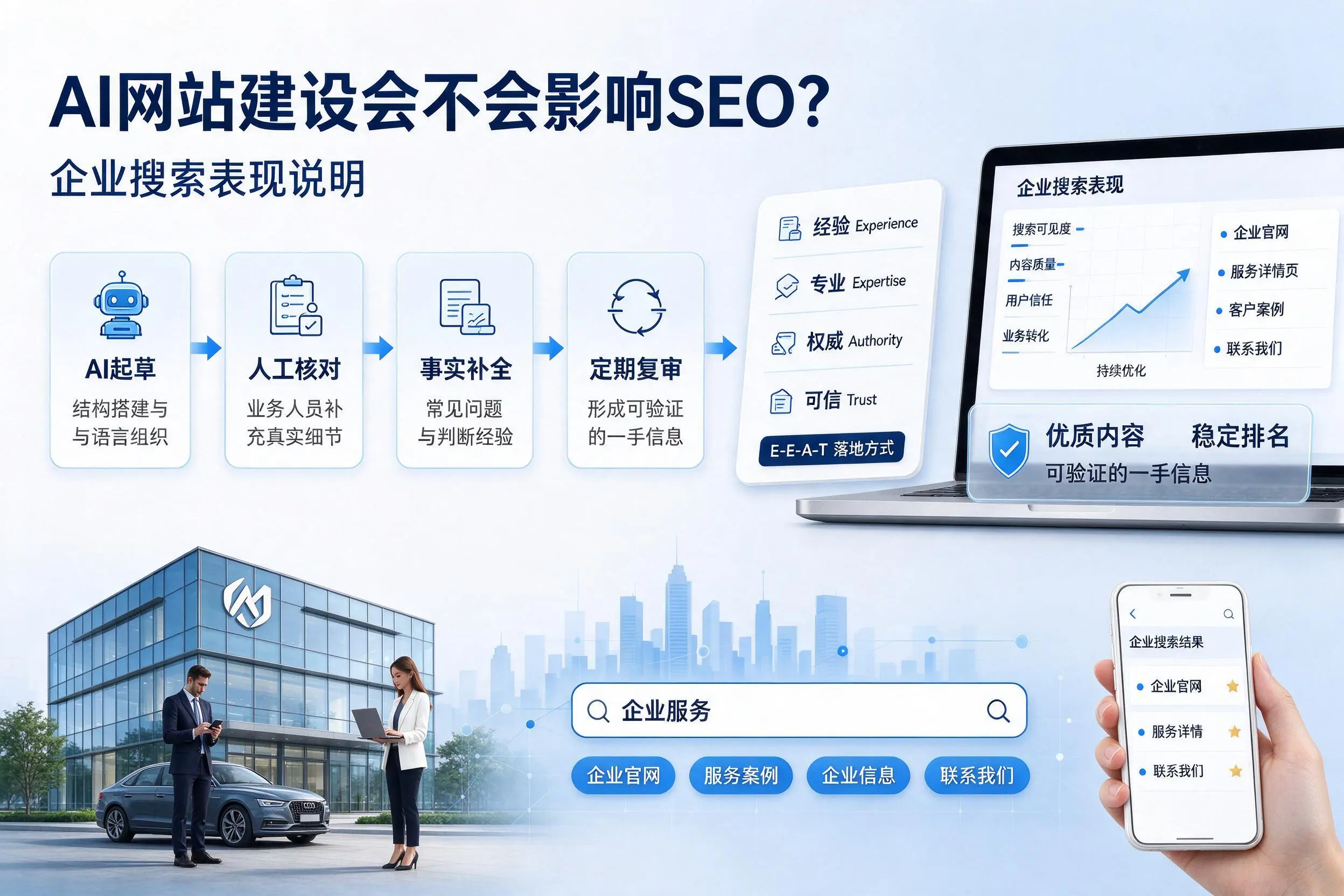 AI网站建设会不会影响SEO?吴忠企业搜索表现说明