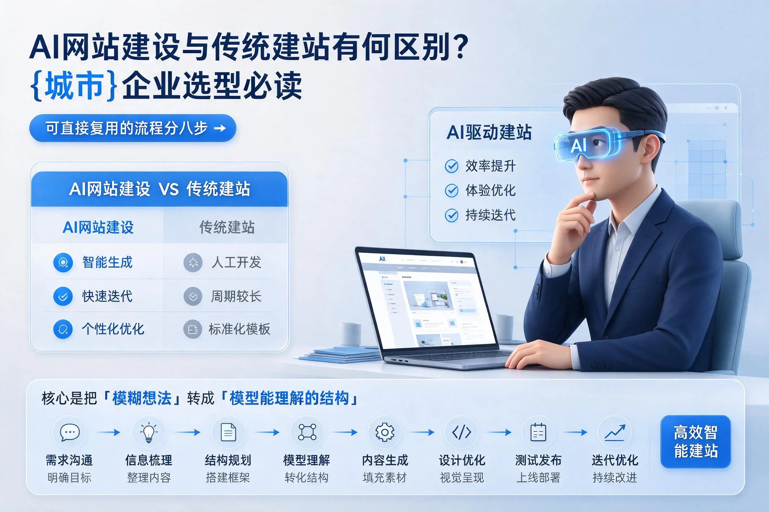 AI网站建设与传统建站有何区别?吴忠企业选型必读
