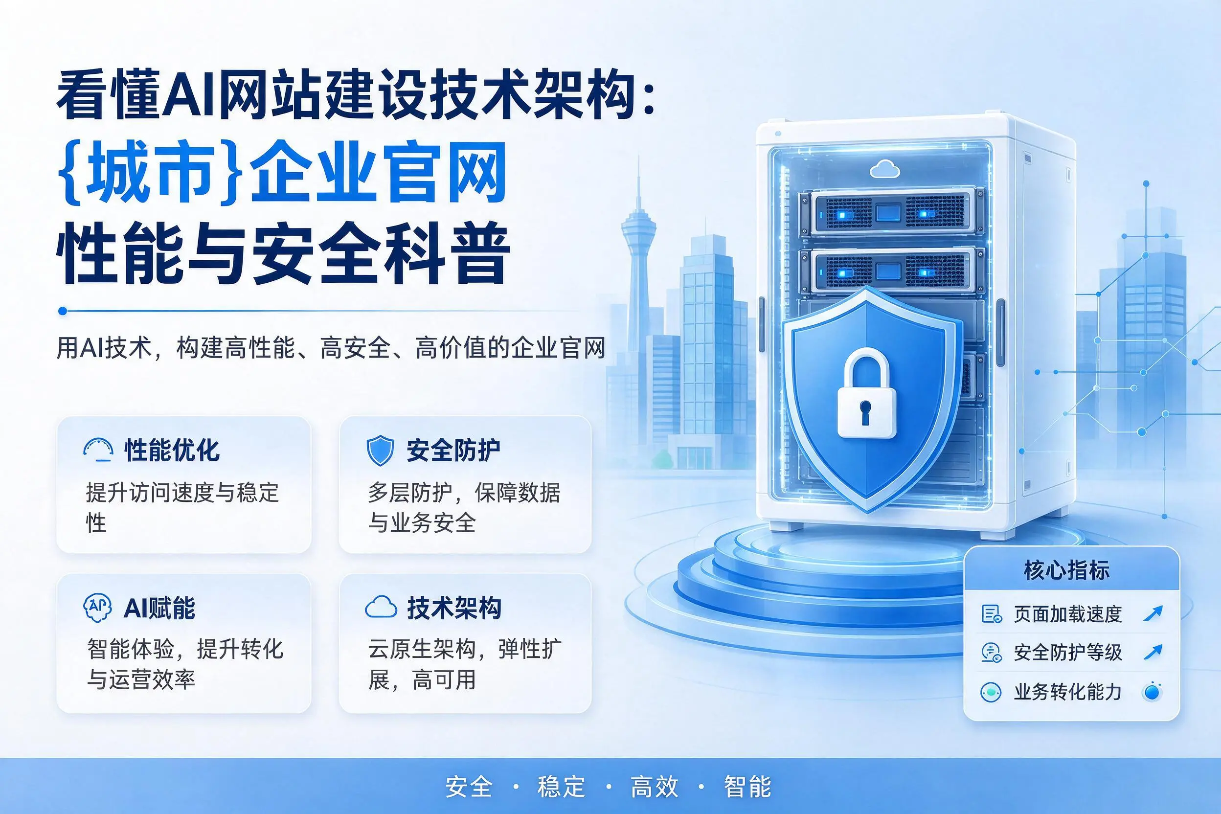看懂AI网站建设技术架构:吴忠企业官网性能与安全科普