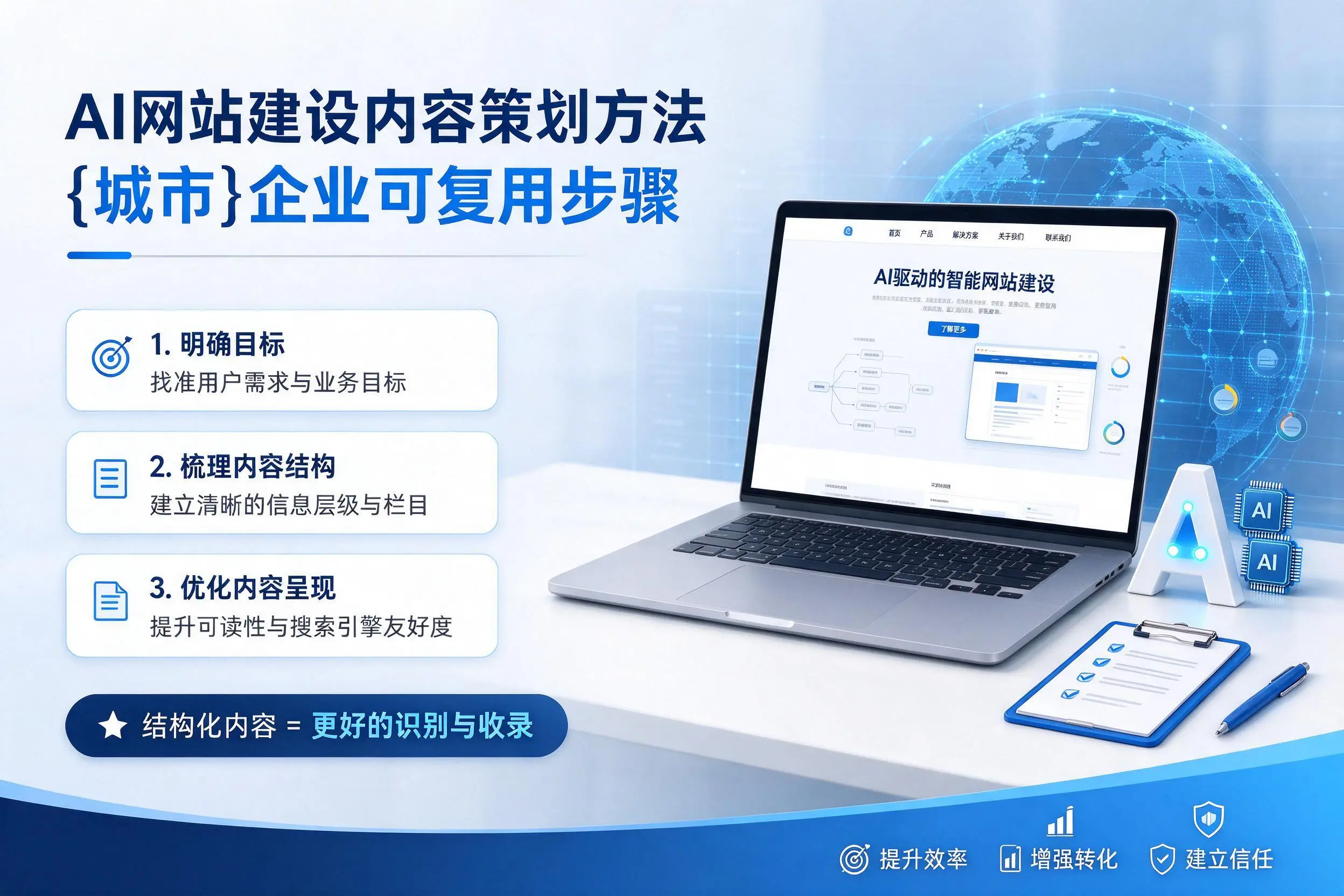 AI网站建设内容策划方法，吴忠企业可复用步骤