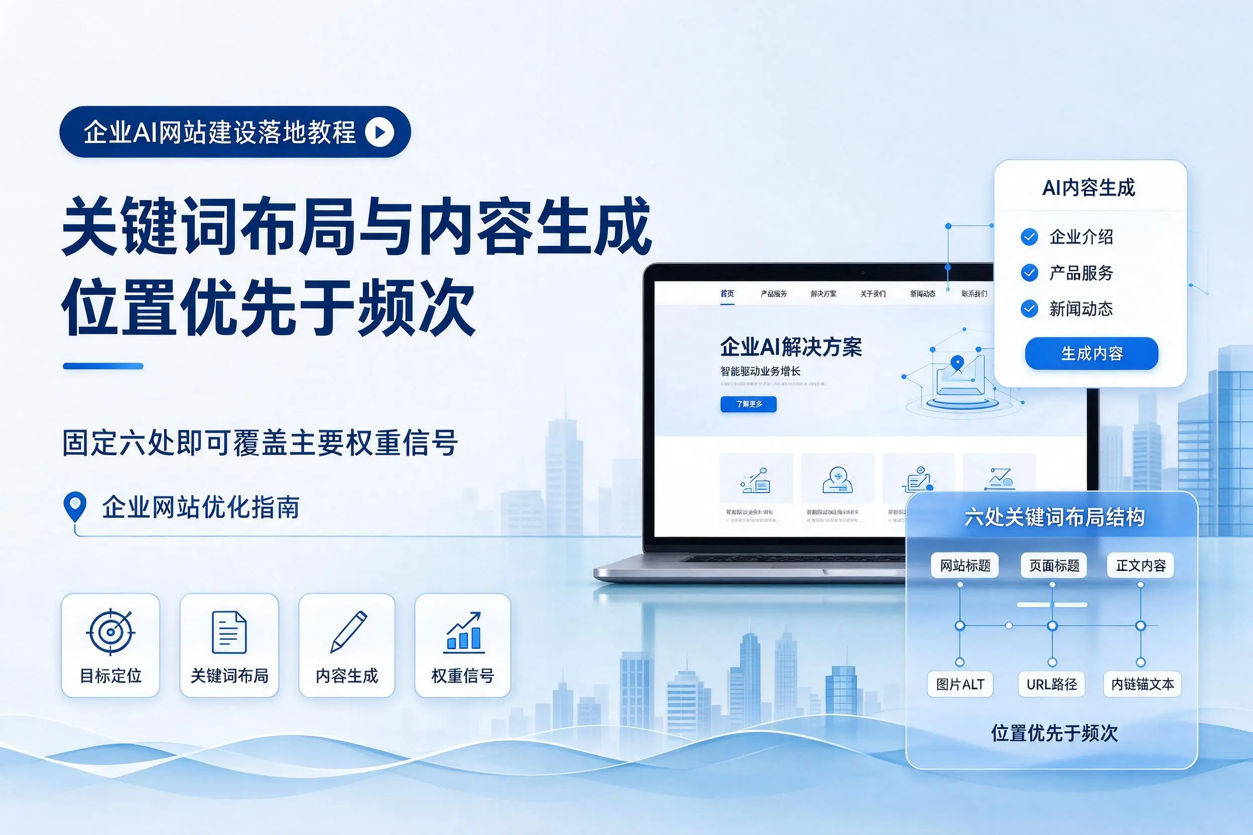 吴忠企业AI网站建设落地教程:关键词布局与内容生成